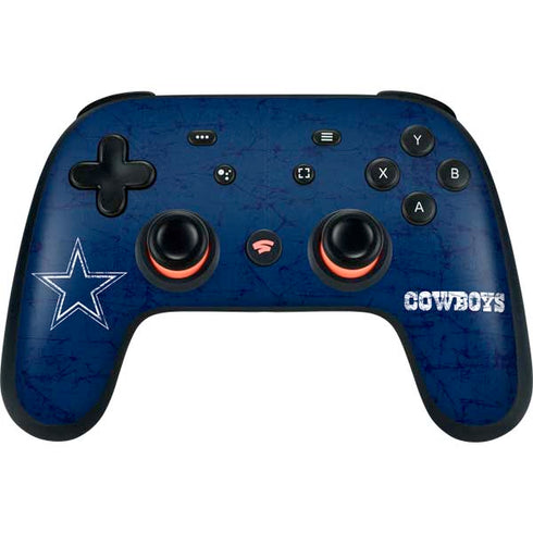 NFL Dallas Cowboys Distressed Google Stadia Controller Skin